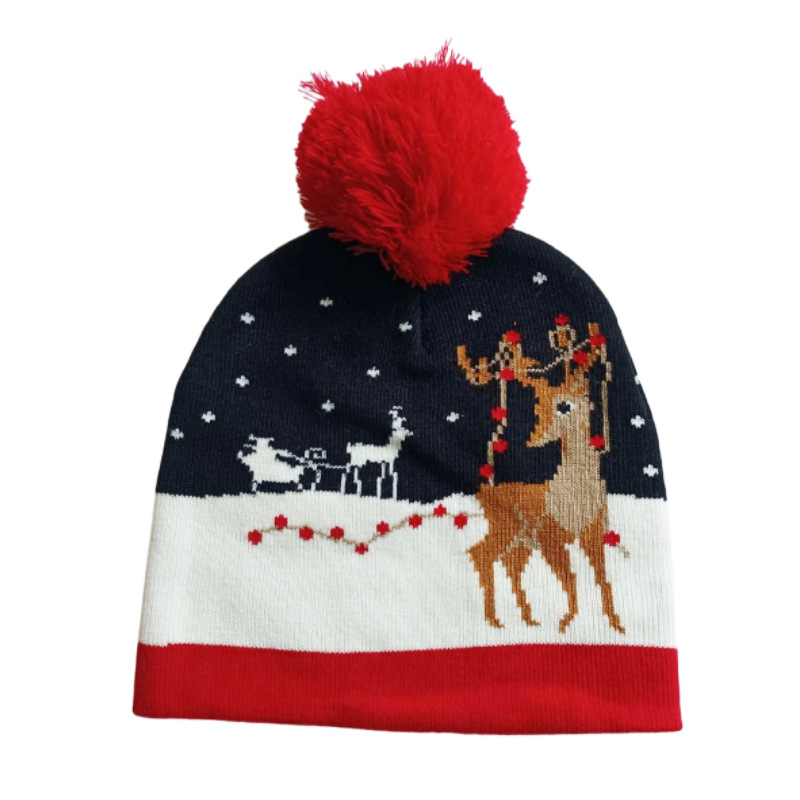 2021 New Autumn and Winter Christmas Woolen Cap Fashion Ear Protection Curling Fur Ball Knitting Pullover Hat Wholesale, Christmas woolen cap 1#
2021 New Autumn and Winter Christmas Woolen Cap Fashion Ear Protection Curling Fur Ball Knitting Pullover Hat Wholesale, Christmas woolen cap 1#