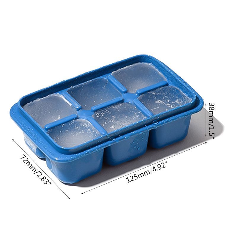3-Pcs Plastic Ice Cream Diy Ices Jelly Maker Mold W/Cover for Whisky Cocktaiy 40JA