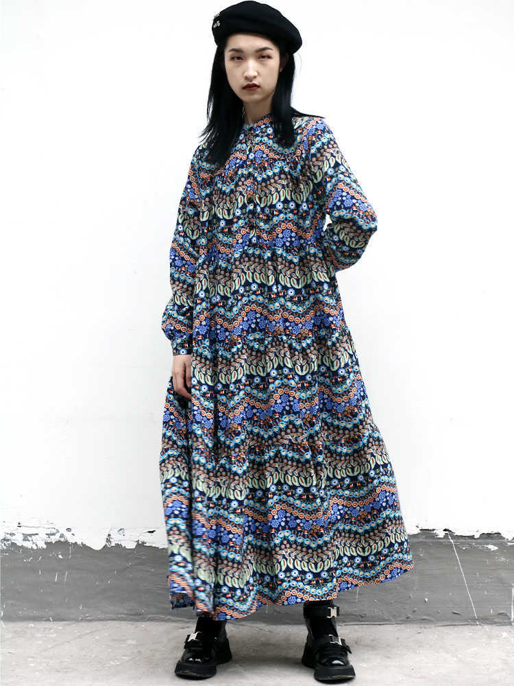 VANOVICH Summer Long Sleeve Fashion Casual Women Dress Cotton Print Wild Korean Style Clothing 210615, Blue
VANOVICH Summer Long Sleeve Fashion Casual Women Dress Cotton Print Wild Korean Style Clothing 210615, Blue