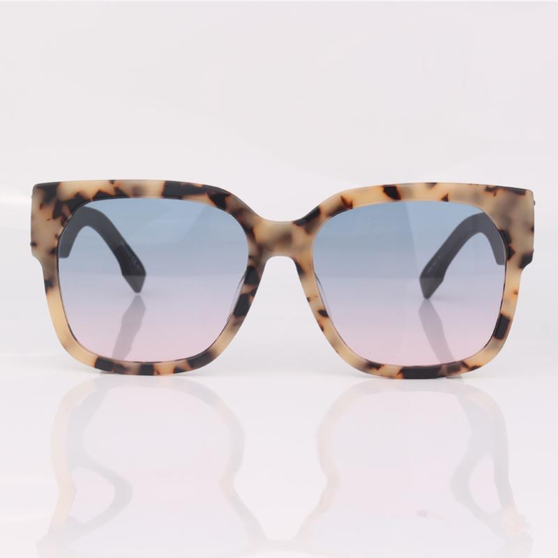 Marble Effect Sunglasses Women Fashion Chunky Frame Square Style