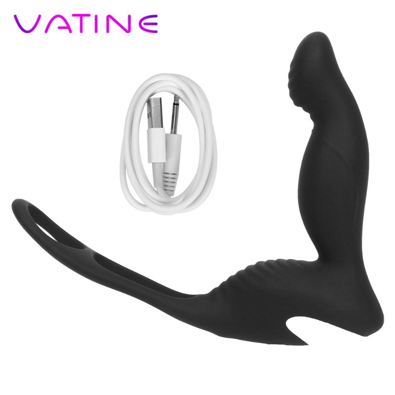 Sex Toys For Couples VATINE Anal Vibrator Prostate Massage Men Male Masturbation Silicone BuPlug 9 Mode Product