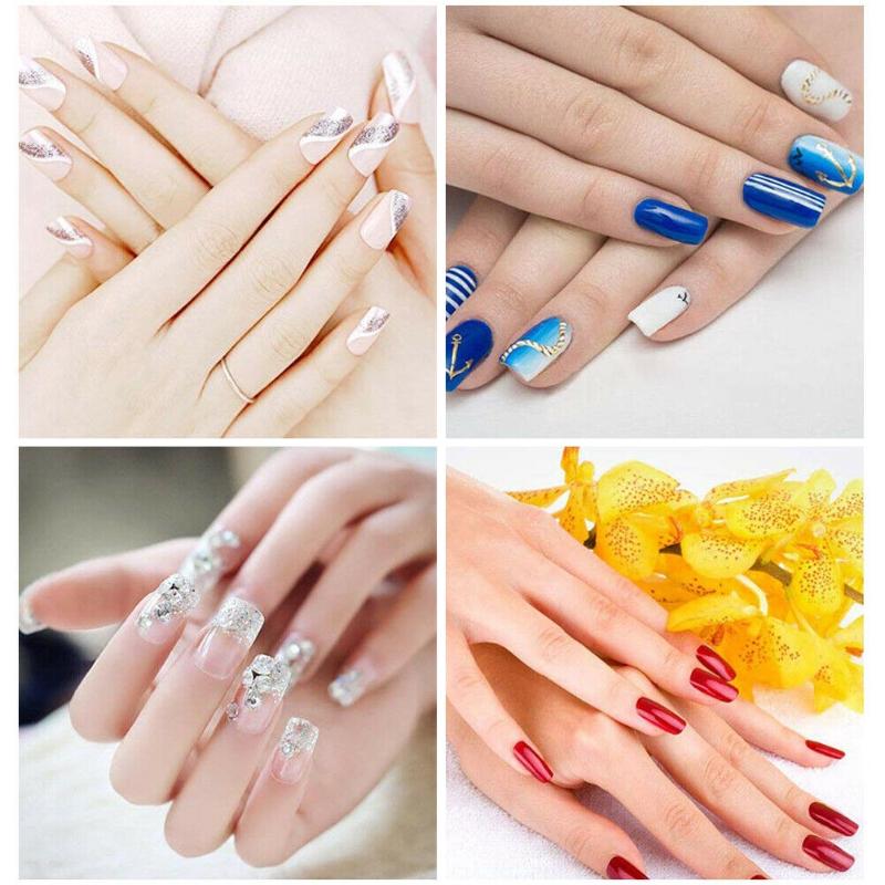 False Nails 500pc/ Box Long French Fake Tips Clear Nature Color ABS Half Cover Ballerina Fasle Manicure Acrylic Nail Tools
