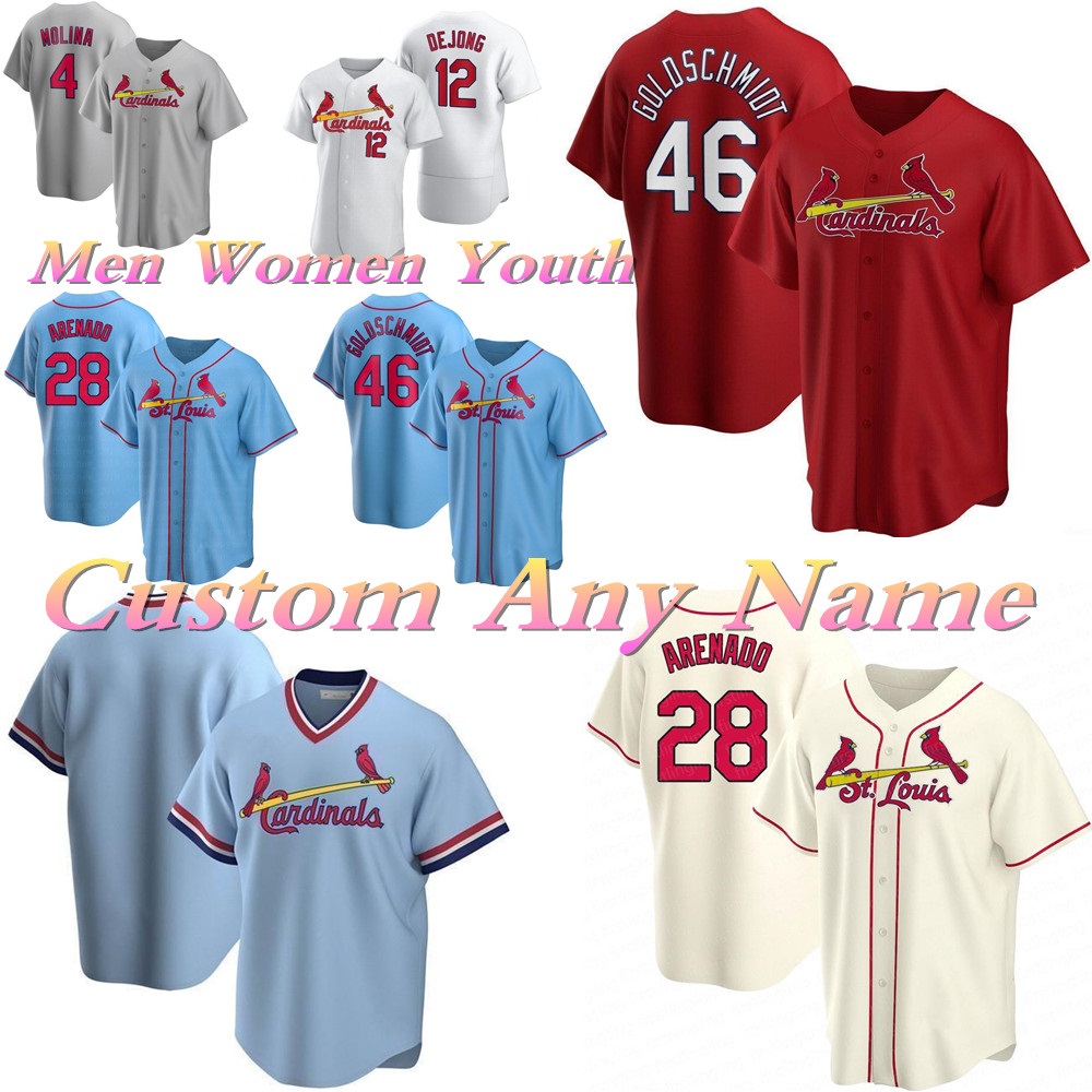 20 21 Custom Men 28 Nolan Arenado Baseball Jersey St. Louis Cardinal 46 Paul Goldschmidt 4 Yadier Molina 1 Ozzie Smith 25 Dexter Fowler, As pic
20 21 Custom Men 28 Nolan Arenado Baseball Jersey St. Louis Cardinal 46 Paul Goldschmidt 4 Yadier Molina 1 Ozzie Smith 25 Dexter Fowler, As pic