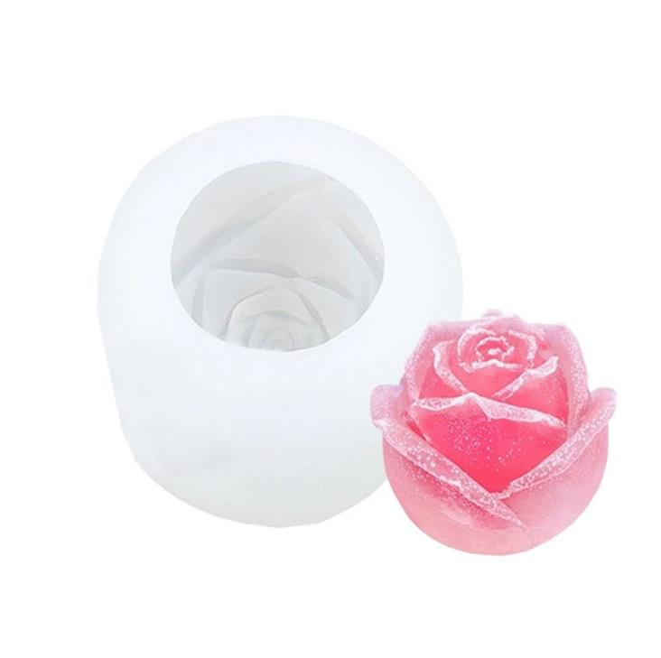3D Rose Mold Silicone Soap Candle Molds Tools Ice Cube Tray DIY Household Icemaker Whiskey Wine Decoration Accessories GGA5030 Free shipping