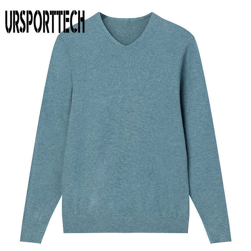 Autumn Knitted V Neck Pullover Jumper Sweater Men Streetwear Hip Hop Casual Slim Fit Long Sleeve Sweater Men Knitwear Pull Homme 210528