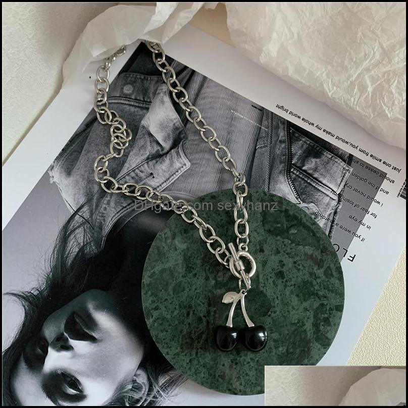 Chokers & Pendants 3D Red Black Cherry Choker Necklaces Cute Fruit Gold Pendant Necklace Charm Harajuku Jewelry Gift For Women Girls Drop De
Chokers & Pendants 3D Red Black Cherry Choker Necklaces Cute Fruit Gold Pendant Necklace Charm Harajuku Jewelry Gift For Women Girls Drop De