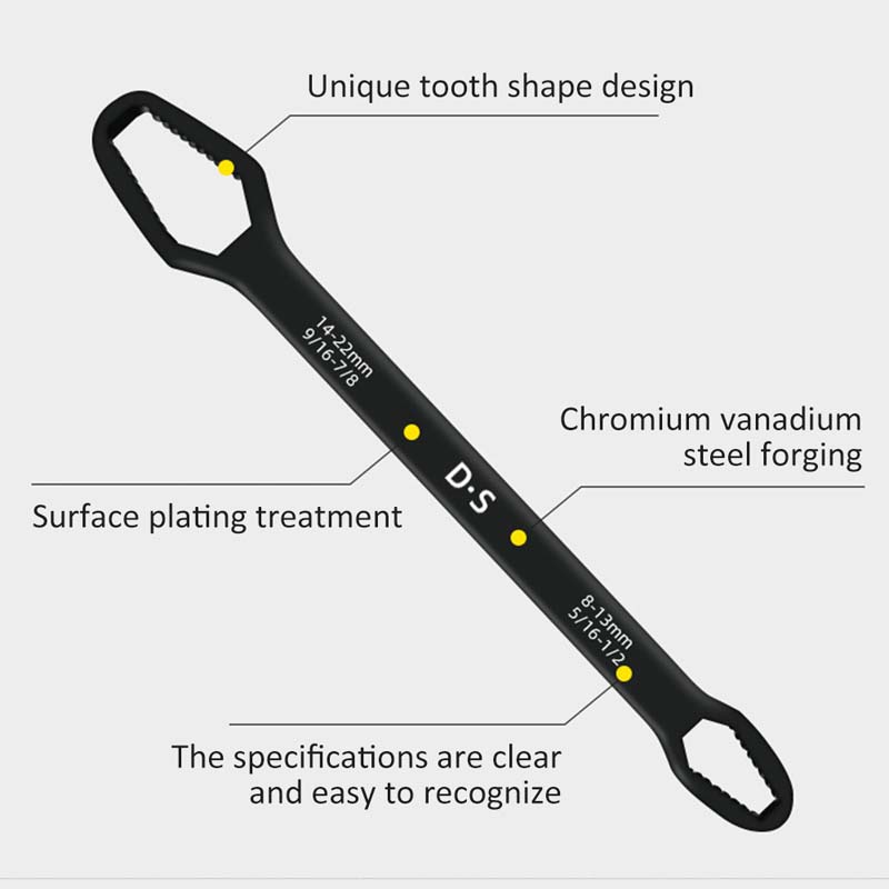 Universal Torx Wrench Hand Tools Adjustable 8-22mm Ratchet Wrenches Spanner For Bicycle Motorcycle Car Repairing HandleTool