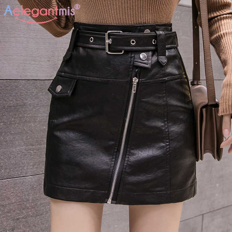 Aelegantmis Slim Faux Leather Skirt Women High Waist Office Lady Pu Mini Female Casual A Line Short s plus size Chic 210607, Black
Aelegantmis Slim Faux Leather Skirt Women High Waist Office Lady Pu Mini Female Casual A Line Short s plus size Chic 210607, Black