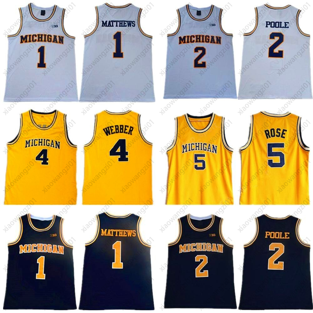 NCAA Michigan Wolverines 5 Jalen Rose Jersey Chris Webber 4 Juwan Howard 25 1 Charles Matthews 2 Jorda Poole College Basketball Yellow Men Athletic Outdoor Apparel
NCAA Michigan Wolverines 5 Jalen Rose Jersey Chris Webber 4 Juwan Howard 25 1 Charles Matthews 2 Jorda Poole College Basketball Yellow Men Athletic Outdoor Apparel