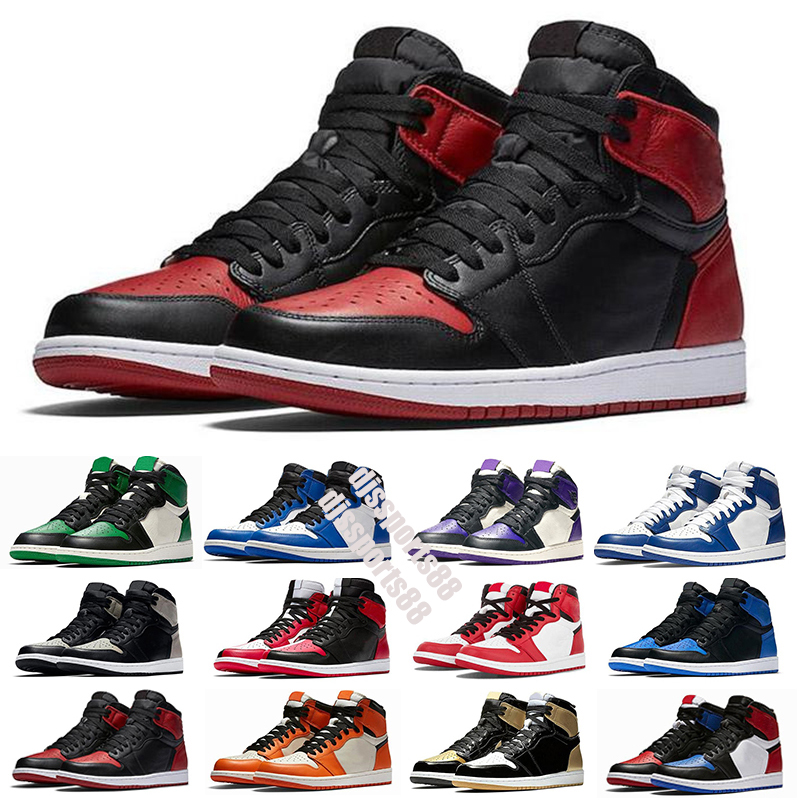 Basket Shoes Jump 1 1s OG High Pine Green Black Court Purple Royal Bred Toe NC Obsidian UNC game ball Sneakers trainers, Black;brown
Basket Shoes Jump 1 1s OG High Pine Green Black Court Purple Royal Bred Toe NC Obsidian UNC game ball Sneakers trainers, Black;brown