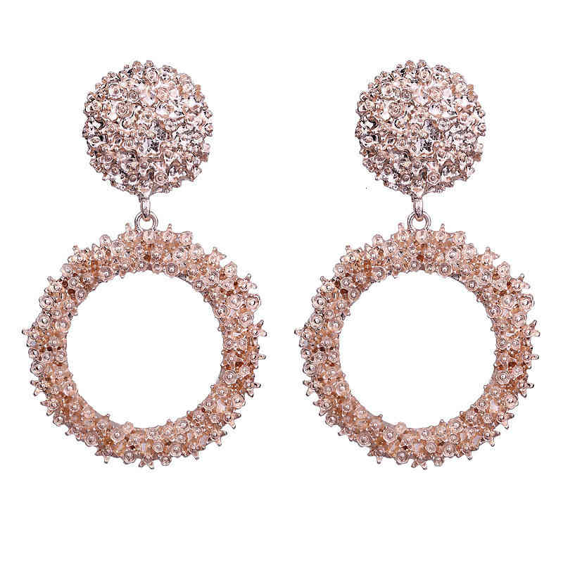 Charms Ear Stud Clip Rings Selling Fashion Round Alloy Texture Plated Goods