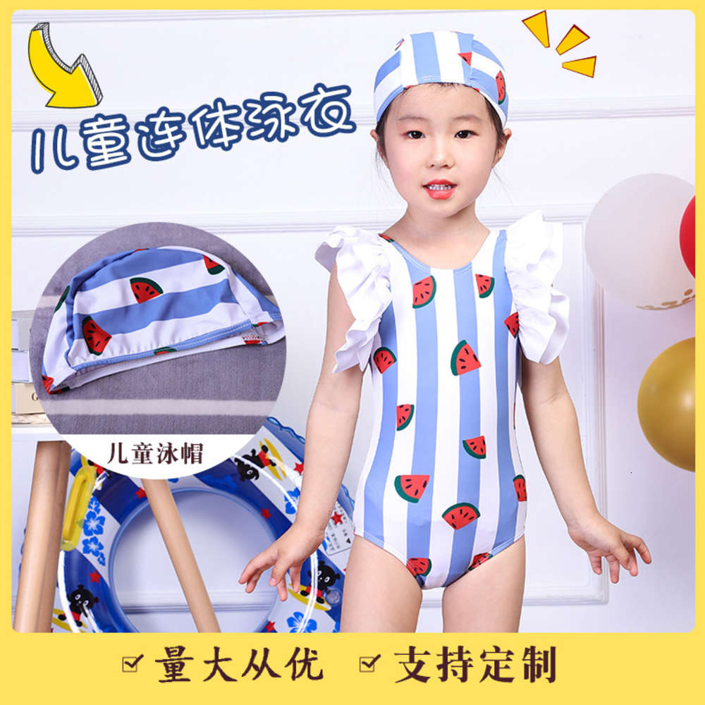Children's suit Children's one piece girl's watermelon children's sunscreen swimsuit, Black
Children's suit Children's one piece girl's watermelon children's sunscreen swimsuit, Black