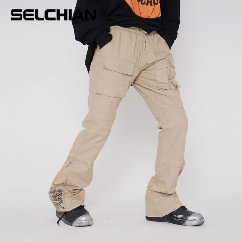 Men's Pants Harajuku Chinese Dragon Embroidery Side Zipper Flare Men And Women Drawstring Loose Casual Pockets Trousers Streetwear, Black
Men's Pants Harajuku Chinese Dragon Embroidery Side Zipper Flare Men And Women Drawstring Loose Casual Pockets Trousers Streetwear, Black