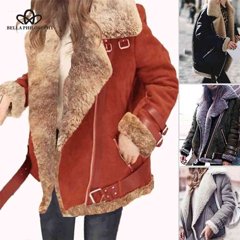 Women Winter Faux Fur Suede Jackets Coat Vintage Zipper Female Warm Coats Street Wear Lady Thick Jacket Outwear 210519, Black
Women Winter Faux Fur Suede Jackets Coat Vintage Zipper Female Warm Coats Street Wear Lady Thick Jacket Outwear 210519, Black