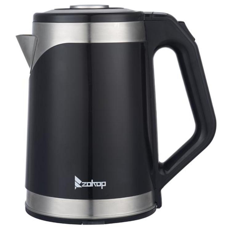 2021 Cooking Utensils ZOKOP HD-203 110V 1500W 1.8L Stainless Steel Rubberized Electric Kettle
