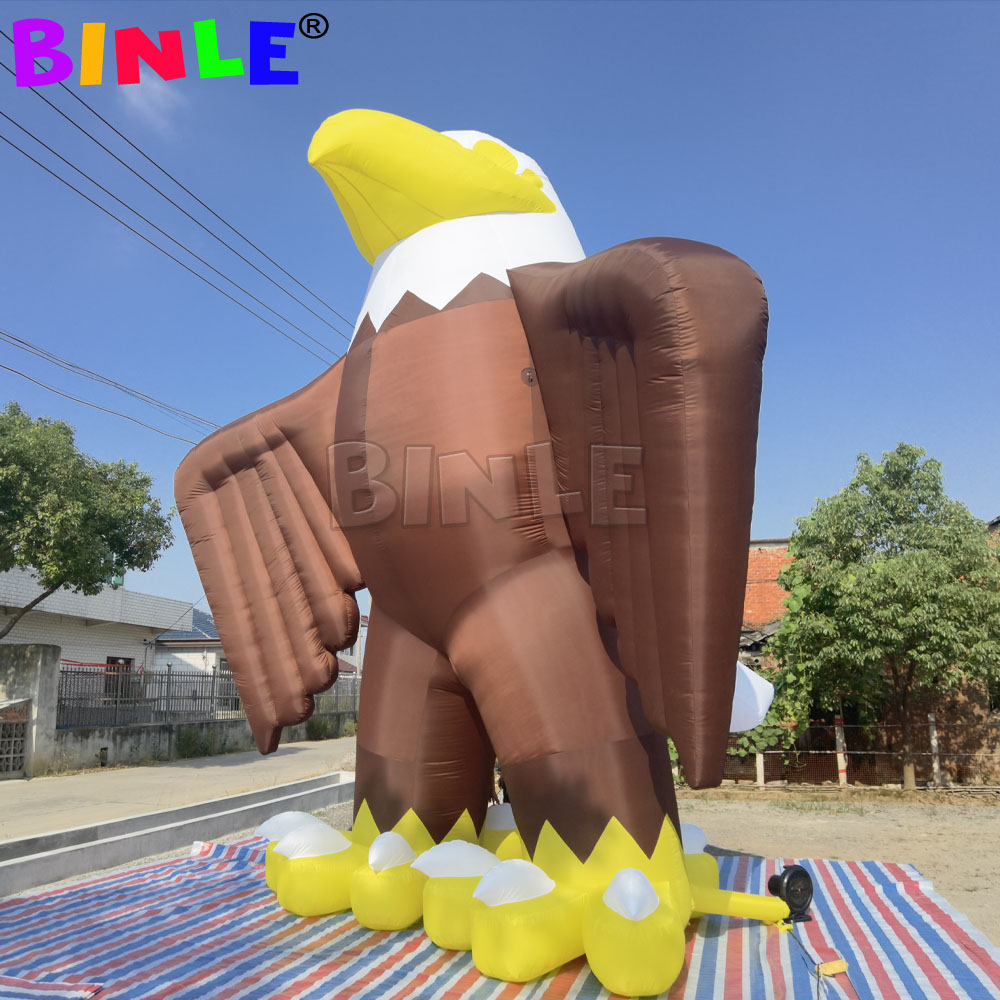 Custom 20ft giant Inflatable Eagle balloon flying Hawk mascot for Outdoor Advertising