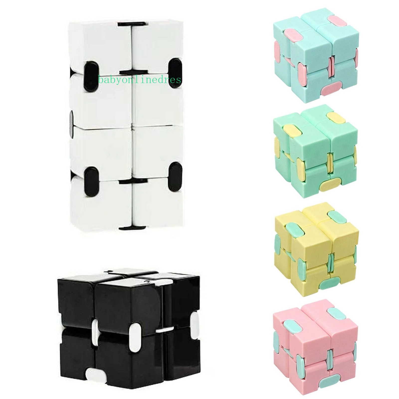 2021 DHL Infinity Magic Cube Creative Galaxy Fidget toys Antistress Office Flip Cubic Puzzle Mini Blocks Decompression Toy In Stock