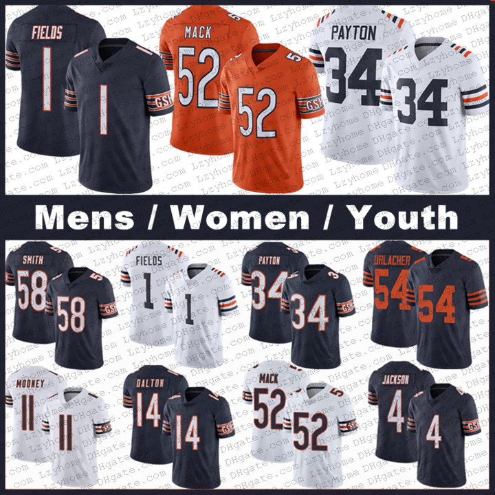 Mens Women Youth Kids 1 Justin Fields 52 Khalil Mack Chicagos Walter Payton Tarik Cohen Roquan Smith Bear Football Jerseys Darnell Mooney Mike Ditka Brian Urlacher, My store(lzyhome)
Mens Women Youth Kids 1 Justin Fields 52 Khalil Mack Chicagos Walter Payton Tarik Cohen Roquan Smith Bear Football Jerseys Darnell Mooney Mike Ditka Brian Urlacher, My store(lzyhome)