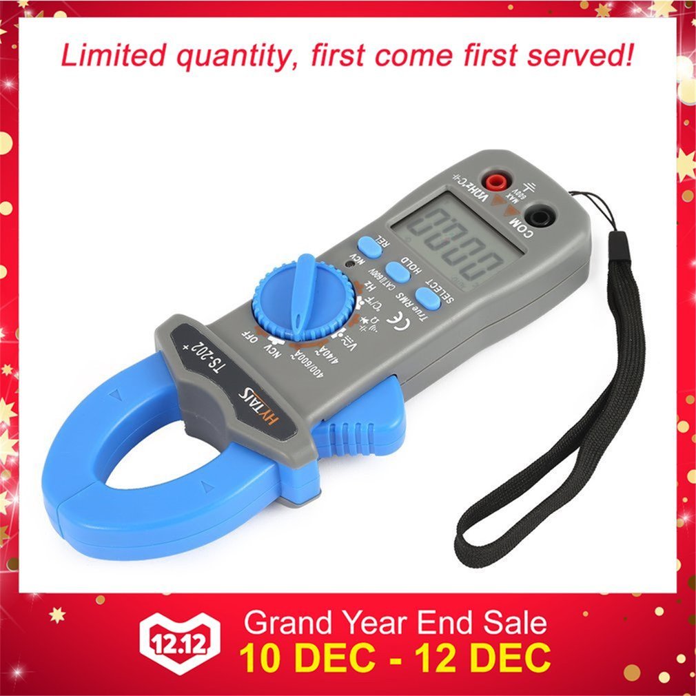 TS200/TS201/TS202 + Digital flow rate True Rms Multimeter Ncv Resistance Condensator Diode Temperature Tester Clampmeter