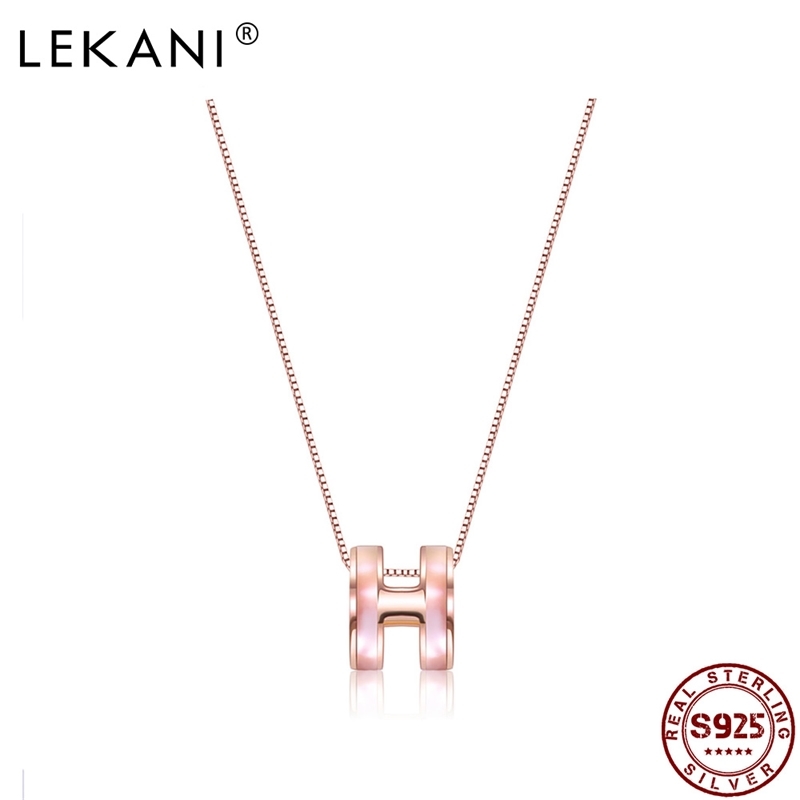 LEKANI Genuine 925 Sterling Silver For Women 2 Colors Circle H Letter Pendant Necklaces Female Party Fine Jewelry
LEKANI Genuine 925 Sterling Silver For Women 2 Colors Circle H Letter Pendant Necklaces Female Party Fine Jewelry