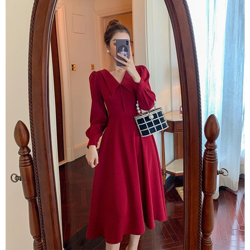 Casual Dresses Spring and elegant female autumn red leisure skirt girly fine hepburn chic clothes
Casual Dresses Spring and elegant female autumn red leisure skirt girly fine hepburn chic clothes