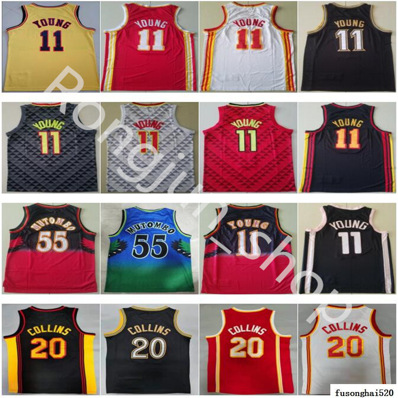2021 Mens John 20 Collins Trae Young 11 Dikembe Mutombo 55 Basketball Jersey Top Quality Yellow Black Red White Size:S-XXL, As picture
2021 Mens John 20 Collins Trae Young 11 Dikembe Mutombo 55 Basketball Jersey Top Quality Yellow Black Red White Size:S-XXL, As picture
