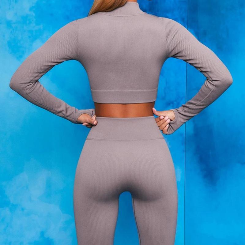Gym Clothing Yoga Leggings Set Slim Fit Tracksuit Sexy Widen Hem Fashion Ribbing Design Sport Suit, White;black
Gym Clothing Yoga Leggings Set Slim Fit Tracksuit Sexy Widen Hem Fashion Ribbing Design Sport Suit, White;black