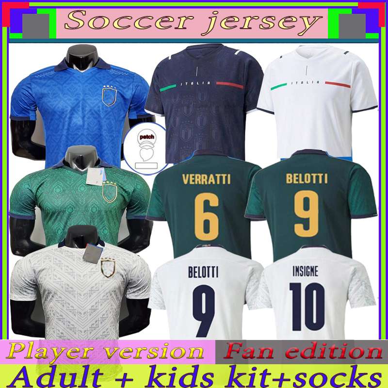 2021 Fans Player version ITALY Soccer Jersey home BARELLA SENSI INSIGNE italia Away White Third CHIELLINI BELOTTI BERNARDESCHI FOOTBALL SHIRTS, Black;yellow
2021 Fans Player version ITALY Soccer Jersey home BARELLA SENSI INSIGNE italia Away White Third CHIELLINI BELOTTI BERNARDESCHI FOOTBALL SHIRTS, Black;yellow