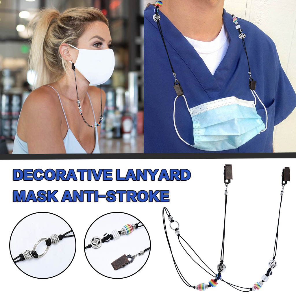 1/3/5/8/10 exquisite pces Paste decoration Antilost cord mask Security convenient rope mask
