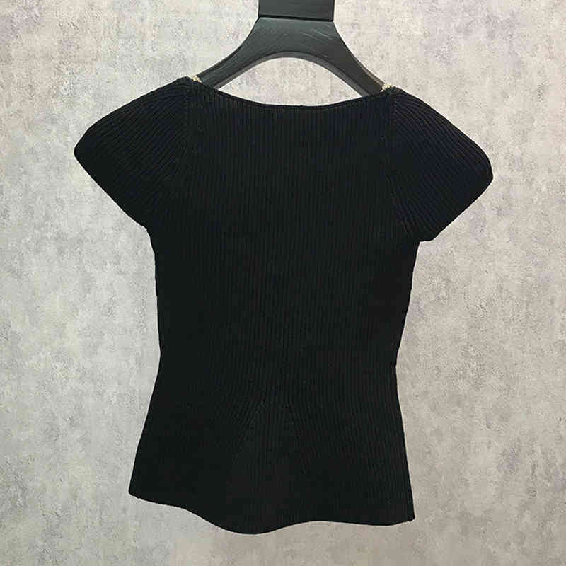 Green Slim Shirts For Women Square Collar Short Sleeve Patchwork Diamond Chain Casual Blouses Female Summer Fashion 210524