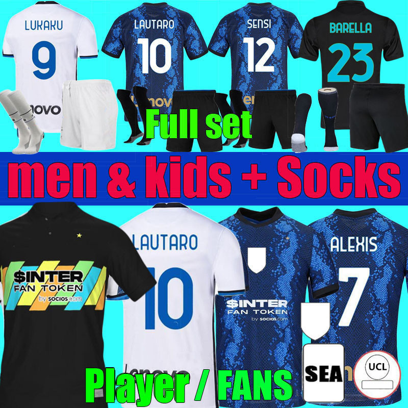2021 2022 LAUTARO ERIKSEN BARELLA soccer jerseys 21 22 Dzeko third SKRINIAR Dumfries Joaquin Correa uniforms men + kids kit set away fourth football shirt, Fans away shirt +ucl patch
2021 2022 LAUTARO ERIKSEN BARELLA soccer jerseys 21 22 Dzeko third SKRINIAR Dumfries Joaquin Correa uniforms men + kids kit set away fourth football shirt, Fans away shirt +ucl patch