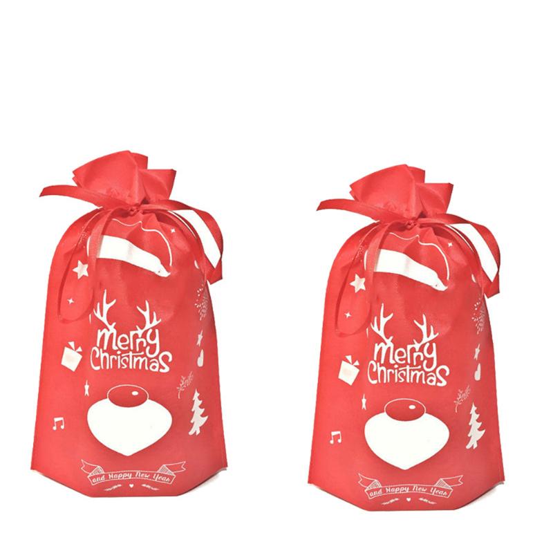 Christmas Decorations 10pcs Drawstring Gift Bags Nonwoven Environmentally Candy Bag Treat Party Favor (Red)
Christmas Decorations 10pcs Drawstring Gift Bags Nonwoven Environmentally Candy Bag Treat Party Favor (Red)