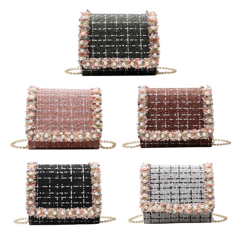 Handbags Hit Color Korean Women Woven Shoulder Bag Lace Pearl Messenger Chain Flap Crossbody Daily Shopping Bags, Red
Handbags Hit Color Korean Women Woven Shoulder Bag Lace Pearl Messenger Chain Flap Crossbody Daily Shopping Bags, Red