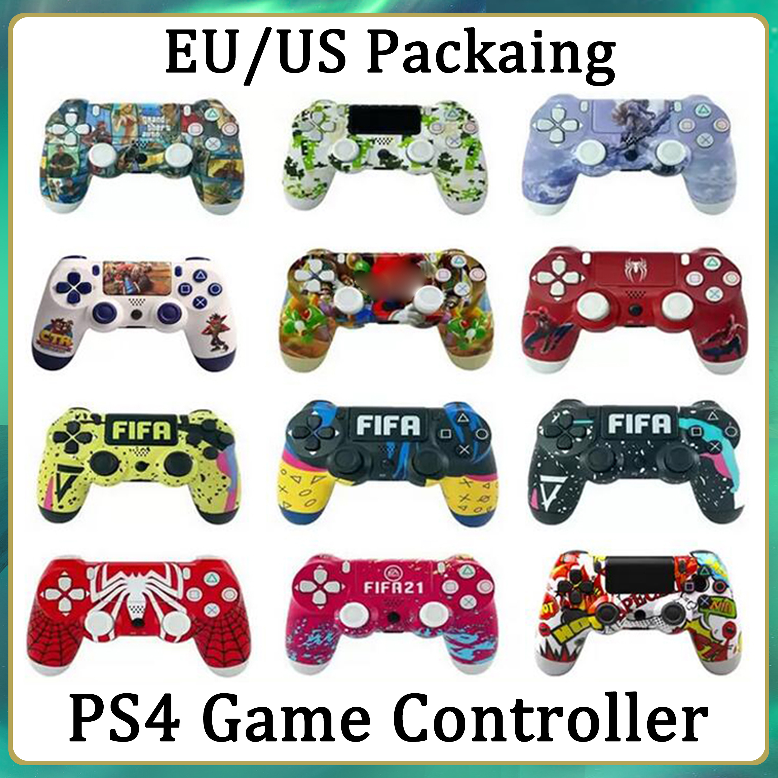 Wholesale PS4 NEW Camouflage Wireless Bluetooth Controller 33 Color Vibration Joystick Gamepad Game Controller for Play Station With box EU US Packaing VS PS5
Wholesale PS4 NEW Camouflage Wireless Bluetooth Controller 33 Color Vibration Joystick Gamepad Game Controller for Play Station With box EU US Packaing VS PS5