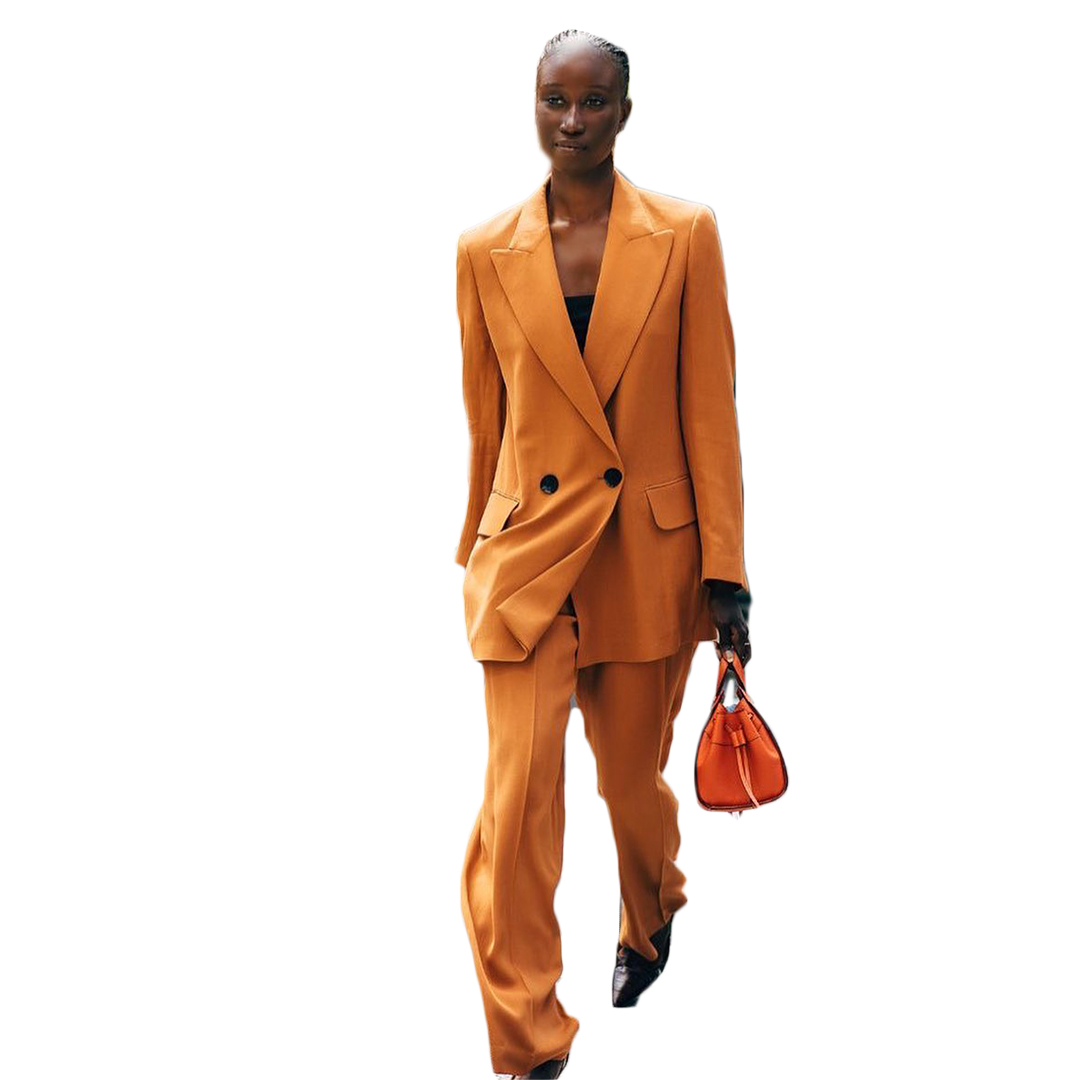 Cool Street Celebrity Women Blazer Pants Suits Leisure Loose Office Lady Party Prom Jacket Red Carpet Outfit Coat(Jacket+Pants)