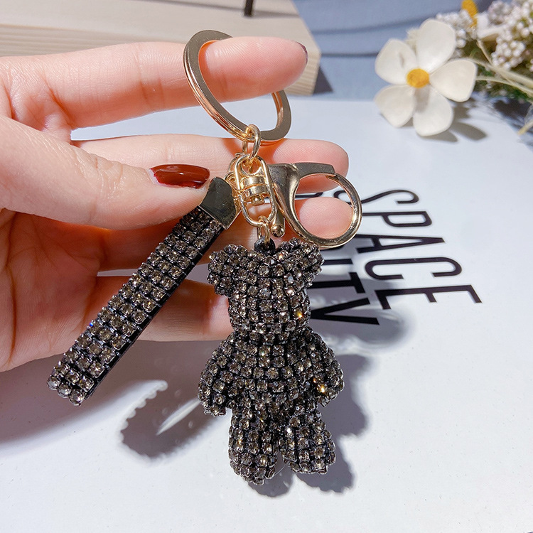 Korean Full Diamond Violent Bear Keychain Creative Bear Doll Fashion Cute Car Key Bag Charm Keychain
Korean Full Diamond Violent Bear Keychain Creative Bear Doll Fashion Cute Car Key Bag Charm Keychain