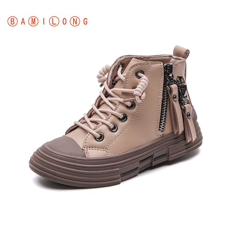 Boots BAMILONG Children' Shoes 2021 Autumn Boys Girls Genuine Leather Anti-kid Soft Bottom Wearable B419, Black;grey
Boots BAMILONG Children' Shoes 2021 Autumn Boys Girls Genuine Leather Anti-kid Soft Bottom Wearable B419, Black;grey