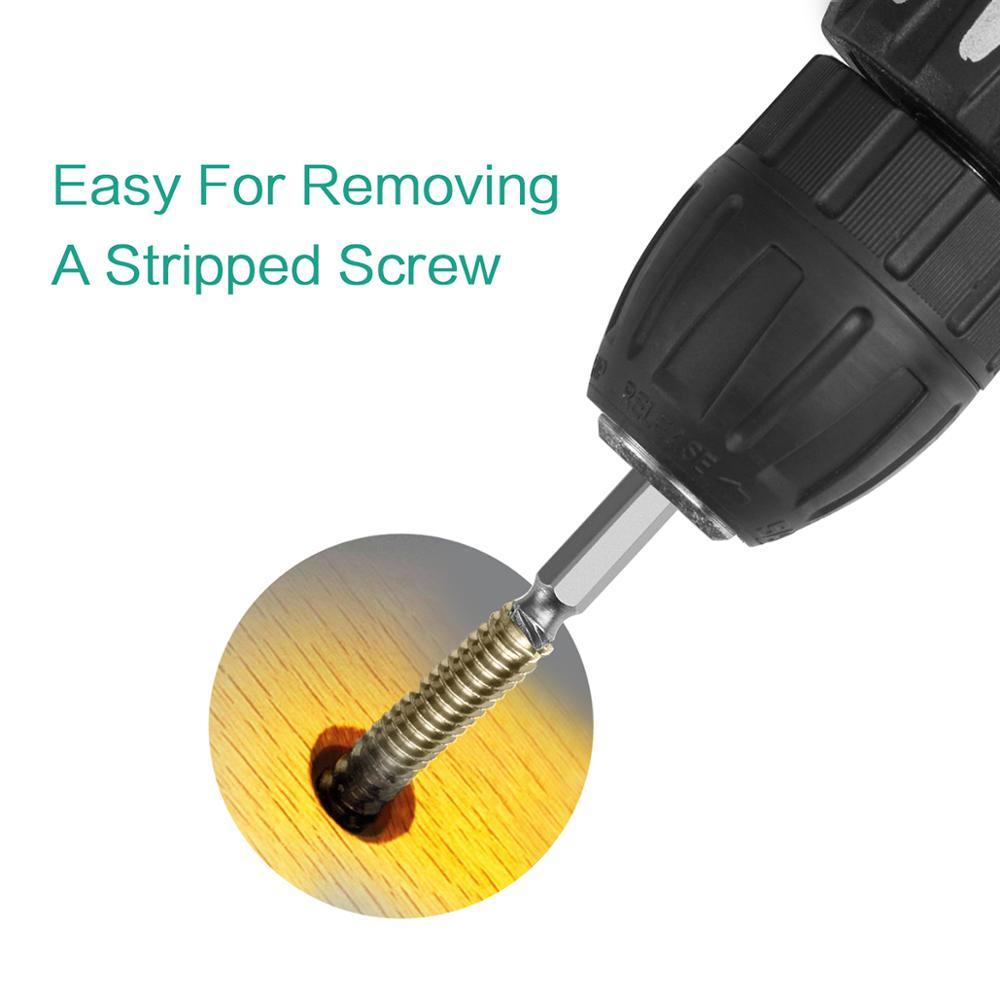 GUIDE 5 pgs/set Guide to Joint Drill Extractor Damaged Bolt Extractor Broken Speed Easy Outside the Prisoner Screw Removing Tool