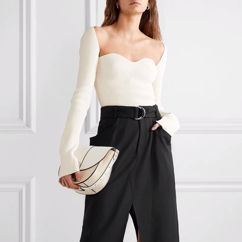 2021 New arrive white and black Blouses & Shirts