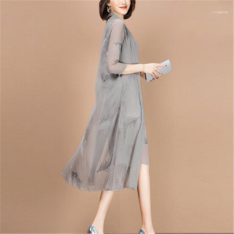 Work Dresses Suits Women Three Quarter Sleeve Long Jacket Knee Length Mother Of Bride Dress Plus Size Formal Wedding Guest 2 Piece Set1, Gray 1
Work Dresses Suits Women Three Quarter Sleeve Long Jacket Knee Length Mother Of Bride Dress Plus Size Formal Wedding Guest 2 Piece Set1, Gray 1