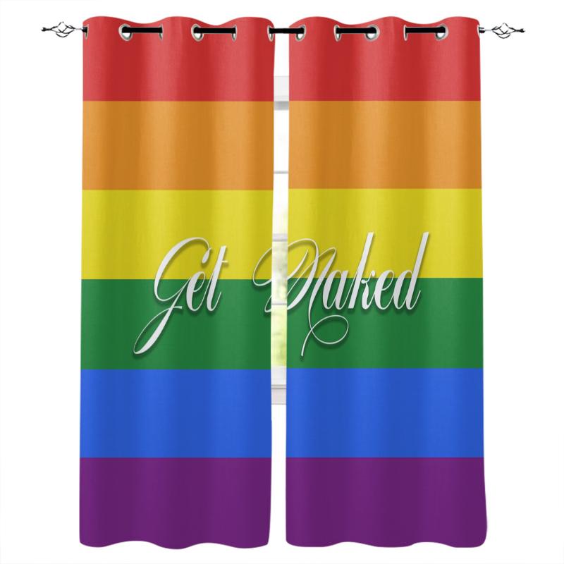 Curtain & Drapes Lgbt Pride Rainbow Window Treatments Curtains Valance Bathroom Kitchen Panels With Grommets Treatment Sets
Curtain & Drapes Lgbt Pride Rainbow Window Treatments Curtains Valance Bathroom Kitchen Panels With Grommets Treatment Sets
