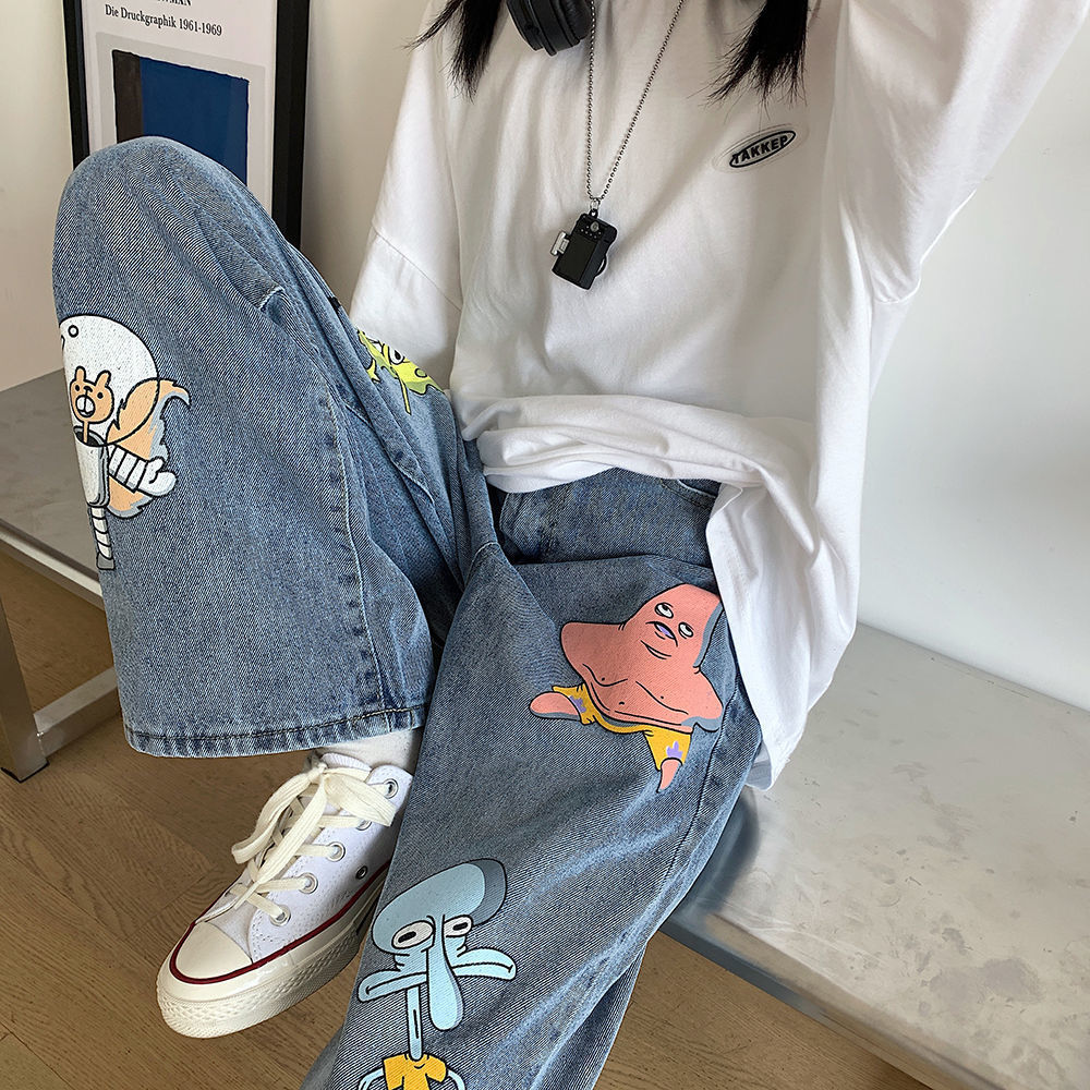 2011cartoon jeans women cute hip hop pants fashion loose rock jeans harajuku autumn high street casual funny pant streetwear female, Blue
2011cartoon jeans women cute hip hop pants fashion loose rock jeans harajuku autumn high street casual funny pant streetwear female, Blue