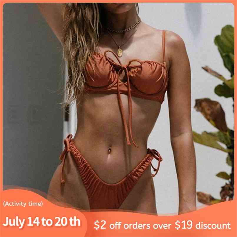 Sexy Bikinis Cup Swimsuit Push Up Biquini Bandage Leopard String Bikini Set Folds Swimwear Women Solid Beach Bathing Suit 210722, 16
Sexy Bikinis Cup Swimsuit Push Up Biquini Bandage Leopard String Bikini Set Folds Swimwear Women Solid Beach Bathing Suit 210722, 16