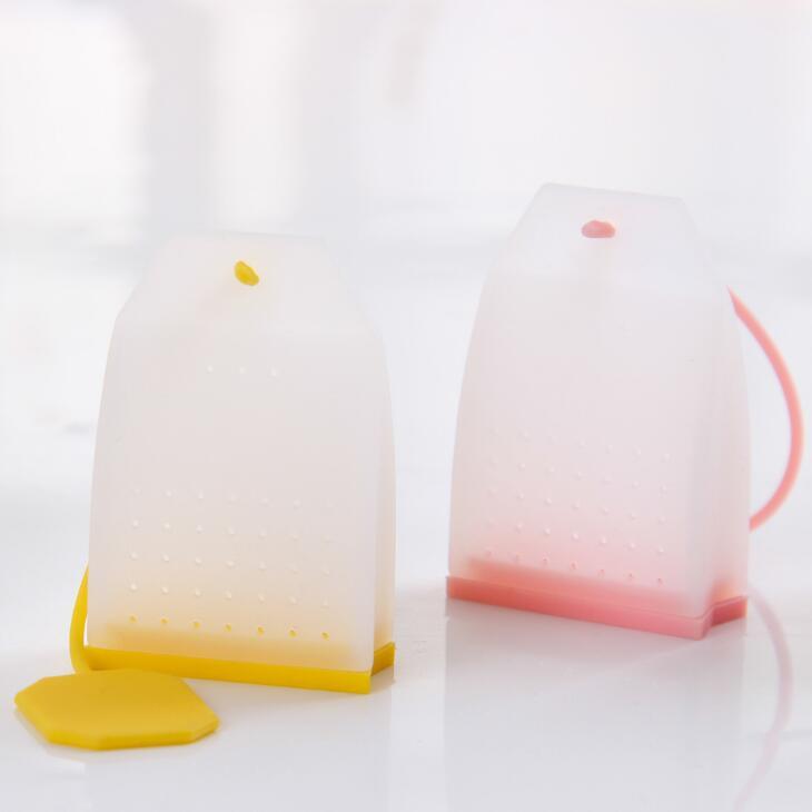 Tea Bag Silicone Infuser Tools Leaf Strainer Loose Herbal Spice Filter Diffuser Coffee EEB6127 Free shipping