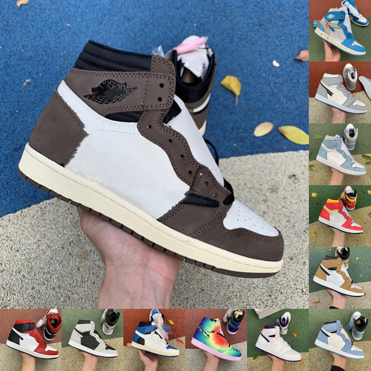 Jumpman high 1 men women basketball shoes 1s J Balvin JORDÃN Travis Fragment Light Fusion Red mens sneakers Dark Mocha Rust Shadow Hyper Roy, White;red
Jumpman high 1 men women basketball shoes 1s J Balvin JORDÃN Travis Fragment Light Fusion Red mens sneakers Dark Mocha Rust Shadow Hyper Roy, White;red