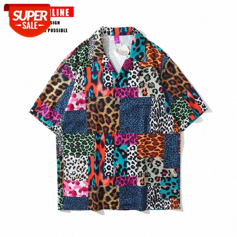 TKPA leopard print camouflage short-sleeved shirt for men and women couples loose wild hip-hop #bo98, White;black
TKPA leopard print camouflage short-sleeved shirt for men and women couples loose wild hip-hop #bo98, White;black