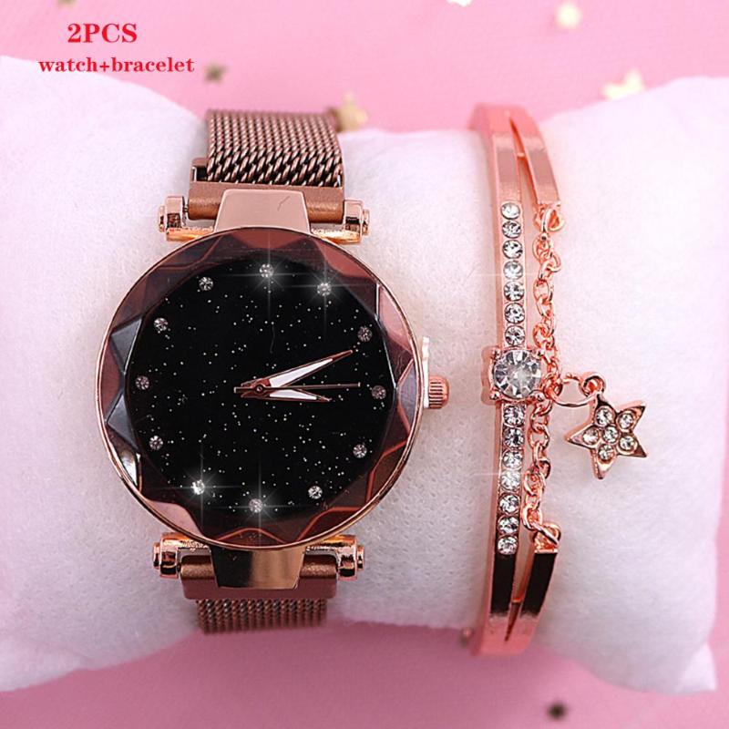 Wristwatches 2021 Brand Starry Sky Women Watch Fashion Elegant Magnet Buckle Vibrato Purple Gold Ladies Wristwatch Luxury Watches, Blue
Wristwatches 2021 Brand Starry Sky Women Watch Fashion Elegant Magnet Buckle Vibrato Purple Gold Ladies Wristwatch Luxury Watches, Blue