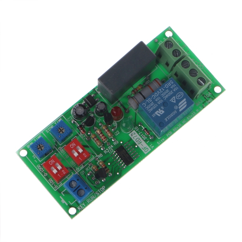 Cyclus Delay Timing Timer Relay Switch On/Off Module Ac 110V 120V 220V 230V