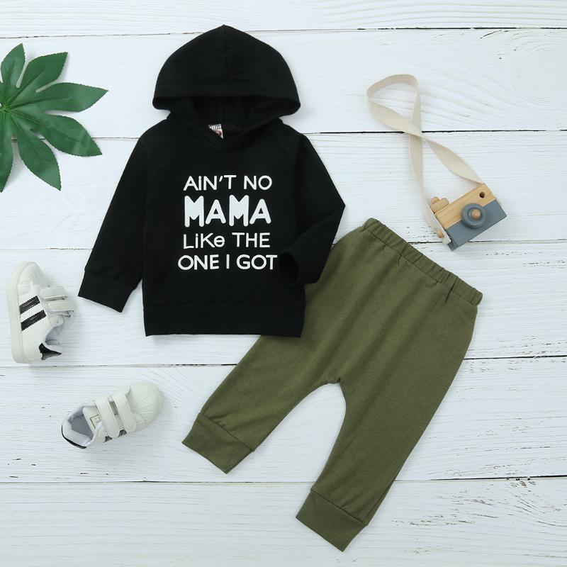 Clothing Sets 2021 Autumn Long-sleeved Hooded Sweater Suit, Baby Boys Letter Printed Top + Solid Color Trousers, White
Clothing Sets 2021 Autumn Long-sleeved Hooded Sweater Suit, Baby Boys Letter Printed Top + Solid Color Trousers, White