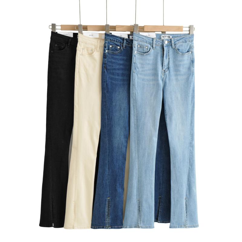 Women's Jeans American Fashion Foot Split High Waist Pants Denim Flared Women Stretch Slim Fit Hip Flare, Blue
Women's Jeans American Fashion Foot Split High Waist Pants Denim Flared Women Stretch Slim Fit Hip Flare, Blue